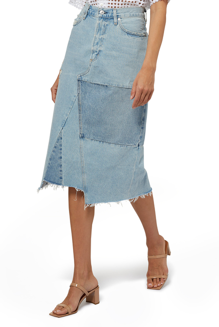 Bria Reworked Midi Skirt